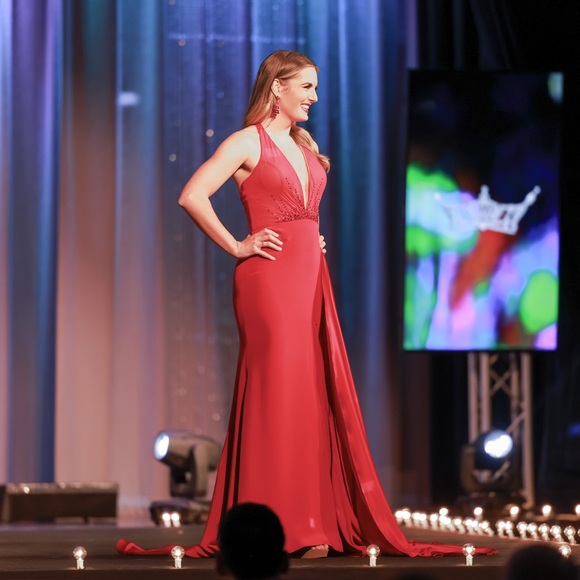 Gregory Ellenburg Custom Couture Pageant Gown - Picture 2 of 5